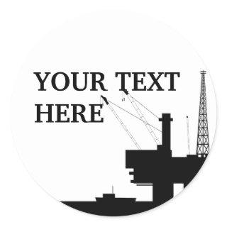 Offshore Oil Sticker Template