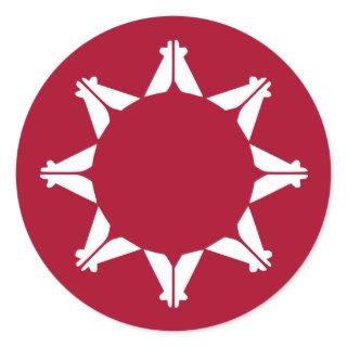 Oglala Lakota Sioux Flag Classic Round Sticker