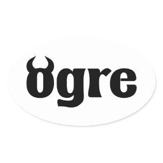 Ogre Oval Sticker