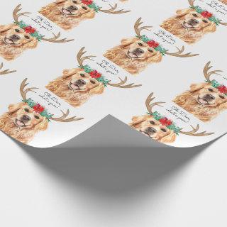 Oh Deer What A Year Funny Golden Retriever Dog