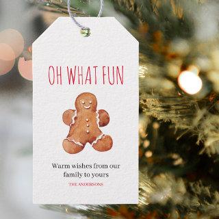 Oh What Fun | Christmas Sweet | Ginger Cookies Gift Tags