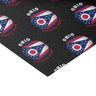 OHIO BUCKEYE STATE FLAG TISSUE PAPER