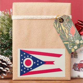 Ohio Flag: The Buckeye State Banner Rectangular Sticker