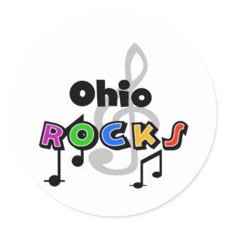Ohio Rocks Classic Round Sticker