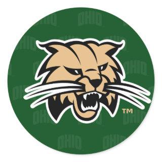 Ohio University Bobcat Logo Watermark Classic Round Sticker