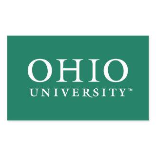 Ohio University Rectangular Sticker