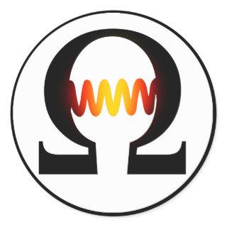 Ohm Symbol Sticker