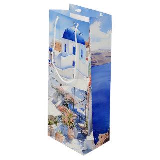 Oia Santorini Wine Gift Bag