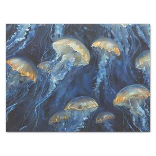 Oil Art Jellyfish Decoupage  Tissue Paper
