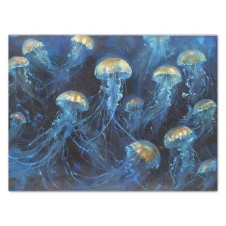 Oil Art Jellyfish Decoupage  Tissue Paper