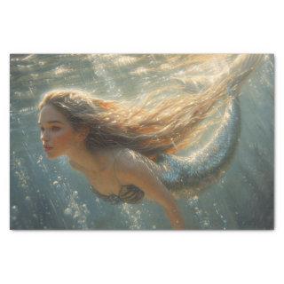 Oil Painting of a Mermaid Tissue Paper