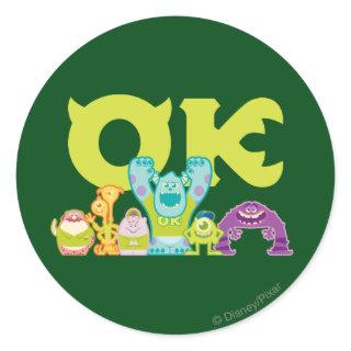 OK - Scare Students Classic Round Sticker