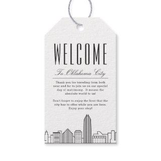 Oklahoma City Skyline | Welcome Message Gift Tags