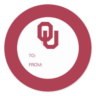 Oklahoma Sooners Graduate Classic Round Sticker