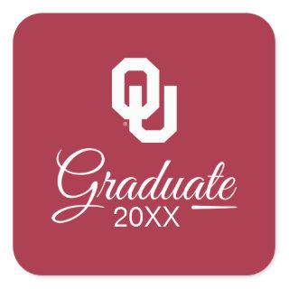 Oklahoma Sooners Graduate Square Sticker