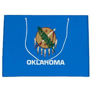Oklahoma State Flag Design Decor Large Gift Bag