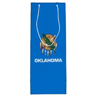 Oklahoma State Flag Design Decor Wine Gift Bag