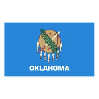 Oklahoma State Flag Design Rectangular Sticker