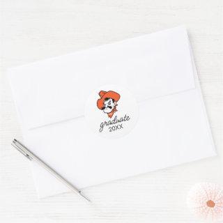 Oklahoma State University | Pistol Pete Face Classic Round Sticker