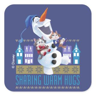 Olaf | Sharing Warm Hugs Square Sticker