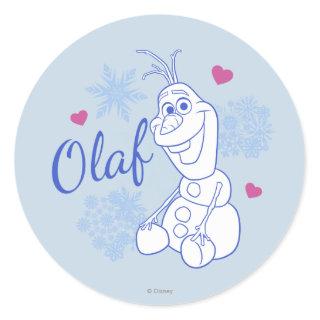 Olaf | Snowflakes Classic Round Sticker