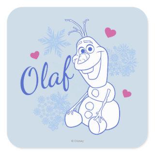 Olaf | Snowflakes Square Sticker