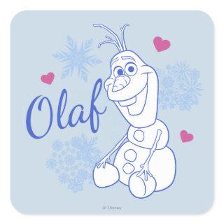 Olaf | Snowflakes Square Sticker