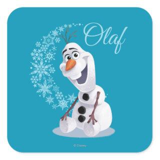 Olaf | Wave of Snowflakes Square Sticker