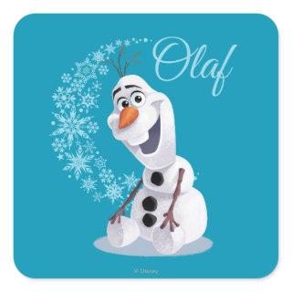 Olaf | Wave of Snowflakes Square Sticker