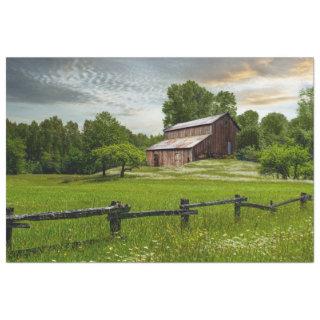 Old Farm Rustic Barn Medow Decoupage Tissue Paper