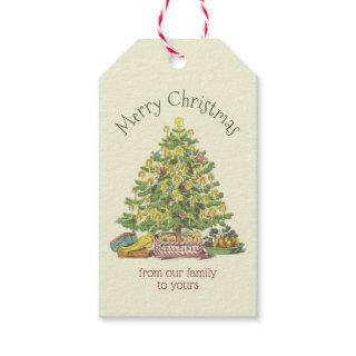 Old Fashioned Christmas Personalized Gift Tags
