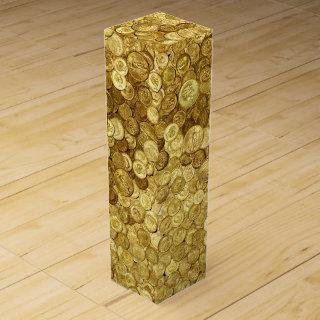 Old Gold Coin Collection Wine Box