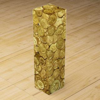 Old Gold Coins Wine Box