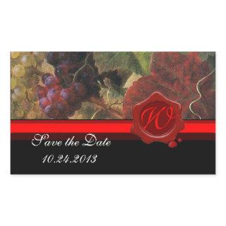 OLD GRAPE VINEYARD WINE TASTING PARTY,RED WAX SEAL