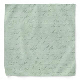 Old handwriting love letters faded antique script bandana