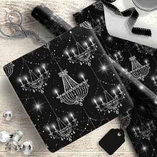 Old Hollywood B & W Chandeliers ID1108