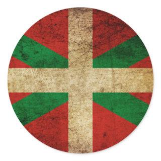 Old Ikurriña Classic Round Sticker