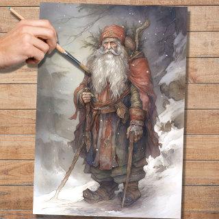 Old Man Santa 5 Decoupage Paper