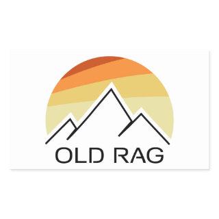 Old Rag Mountain Retro Rectangular Sticker