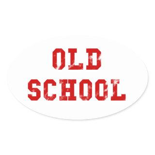 Old School Oval Sticker | Oldskool Gifts for men