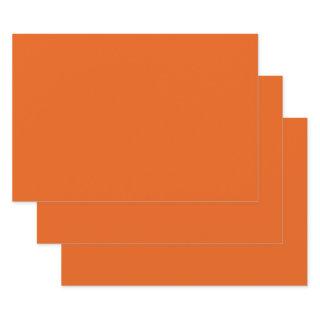 Old School Pumpkin Spice Orange Solid Color  Sheets