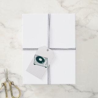 Old School Wax (Vinyl) Turntable Gift Tags