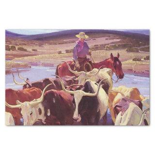 “Old Texas” by W Herbert Dunton Tissue Paper