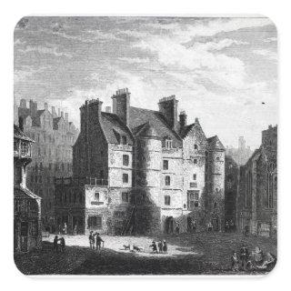 Old Tolbooth, Edinburgh Square Sticker