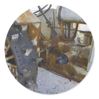 Old Tractor Classic Round Sticker