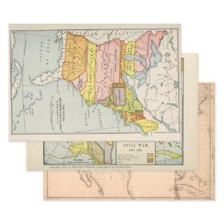 Old US Maps:  Revolution, Civil War, and 1880  Sheets