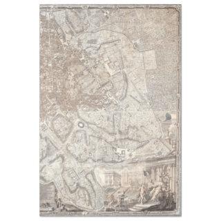 OLD WORLD ROMAN MAP PLAN EAST (RIGHT) TISSUE PAPER