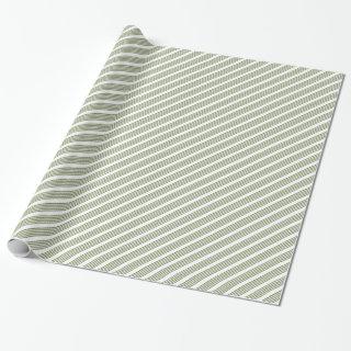 Olive green and white five stripe pattern