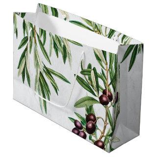 Olive Leaves Mediterranean Greek Island  Large Gift Bag