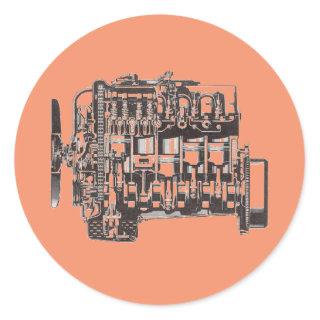 OM617 Engine Sticker